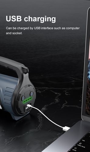 Lukturis ar rokturi M16, 5W 400lm, 3900mAh, līdz 340m, ar POWERBANK SUPERFIRE-M16 6956362931510