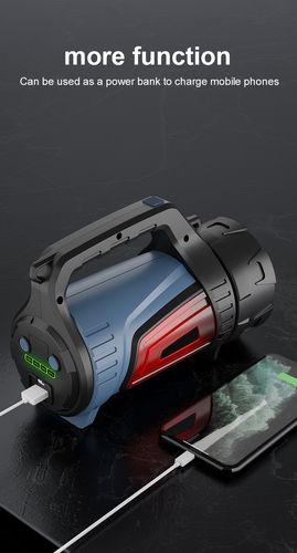 Lukturis ar rokturi M16, 5W 400lm, 3900mAh, līdz 340m, ar POWERBANK SUPERFIRE-M16 6956362931510