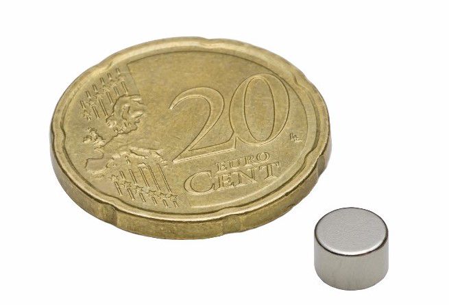 Magnēts Ø6x4mm NdFeB N45 MAG/6x4/NEO