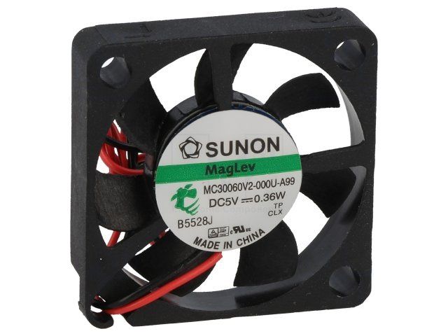 Ventilators 30x30x6mm 5VDC 0.4W 6.29m³/h 24dBA vapo SUNON RoHS MC30060V2-A99