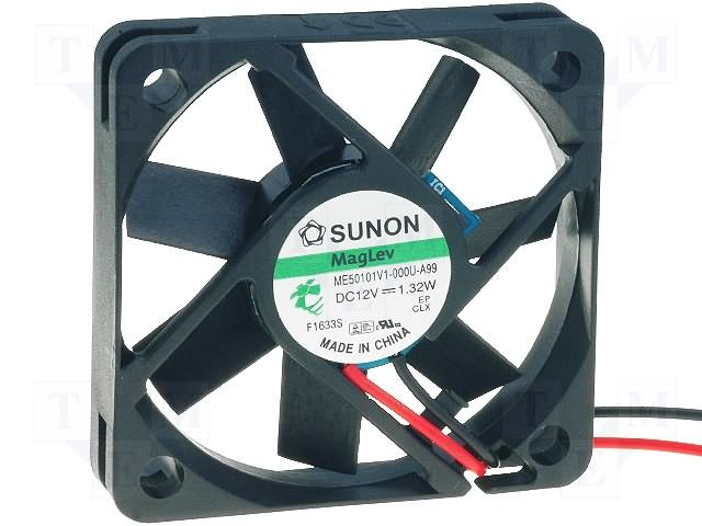 Ventilators 50x50x10mm 12V 23m³/h 31dBA SUNON RoHS ME50101V1-A99