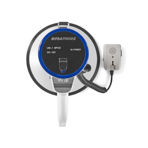 Megafons 25W ar noņemamu mikrofonu (attālums līdz 1500 m) MEPH200WT 8717534026292