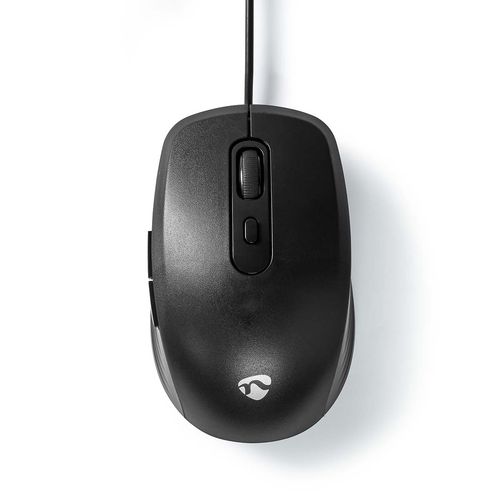 Mouse | Wired | 1200 / 1800 / 2400 / 3600 dpi | Adjustable DPI | Number of buttons: 6 | Right-Handed MSWD110BK 5412810416905