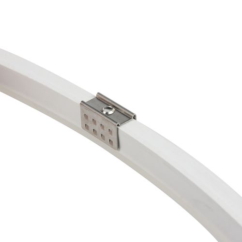 Stiprinājums paredzēts NEON FLEX LED lentēm; 8x16mm, metālisks N0816B-AC