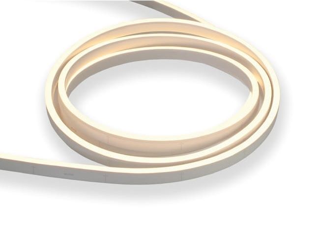 Neona LED lenta NEON FLEX 24 Vdc, 9 W/m, 120 LED/m, silti balta, 5 m spole, IP68, 6x12mm NF-9W24V-WWH5M 4772081004609