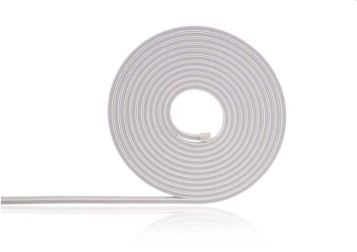 LED lente NEON FLEX 12Vdc, 9.6W/m, 144LED/m, neitrāli balta, 4x10mm, 5m spole, IP68 NF-9W12V-4X10NW 4772081004630