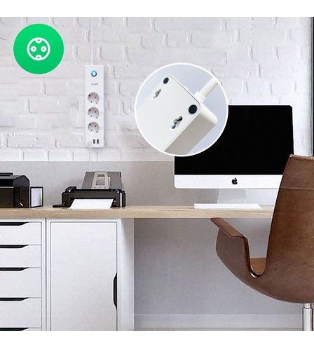 SMARTis Wi-Fi Pagarinātājs A5, 3450W, TUYA / Smart Life, NOUS NOUS-A5 5907772033487