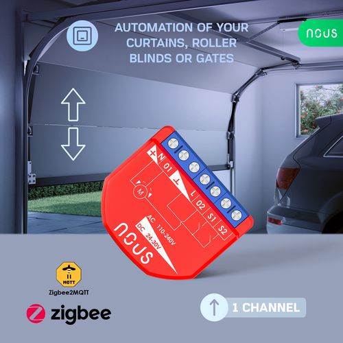 Nous B4Z ZigBee viedo aizkaru modulis NOUS-B4Z