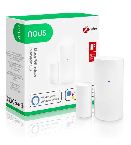 SMARTis durvju/logu sensors E3, ZigBee, TUYA / Smart Life, NOUS NOUS-E3 5907772033876