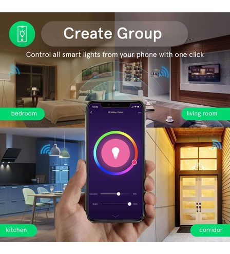 Spuldze LED GU10, 230V, 4,5W, 350lm, 2700K - 6500K, RGB, SMART Wi-Fi, vadāma caur aplikāciju, TUYA / Smart Life, P8, NOUS NOUS-P8 5907772033906