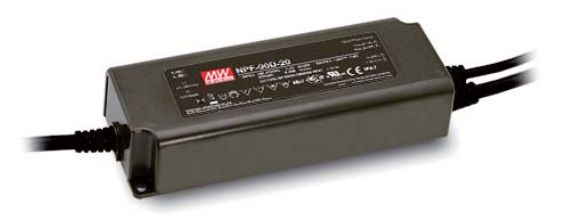 SPS IP67 90 W 36 V/2,5 A CV+CC ar regulējamu spilgtumu NPF-90D-36