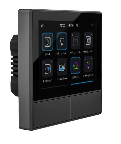 Viedās mājas kontrolieris priekš SONOFF ekosistēmas, ar LCD ekrānu un temperatūras sensoru\ SONOFF-NS-PANEL 6920075776393