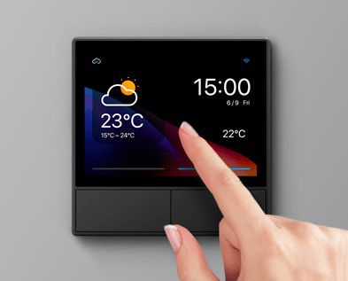 Viedās mājas kontrolieris priekš SONOFF ekosistēmas, ar LCD ekrānu un temperatūras sensoru\ SONOFF-NS-PANEL 6920075776393