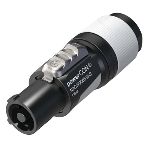 Locking AC mains cable connector for cable diameters 6 - 12 mm NTR-NAC3FXXBWS 7613187017698