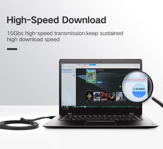 Kabelis F/FTP CAT7 ar 2xRJ45 spraudņiem 5m melns NW107 UGREEN UGREEN/11271 6957303882717