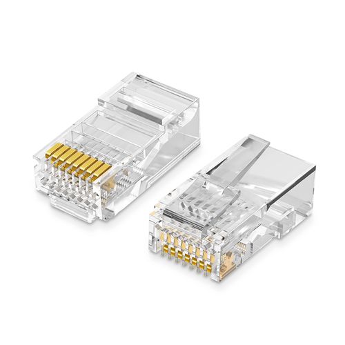 Tīkla spraudnis RJ45 (8P8C) CAT5/5e UTP cietam vai savītam kabelim (100gab.) UGREEN/50246 6957303852468