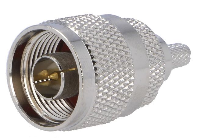 Spraudnis N uzspiežams 50Ω RG58 kabelim ME/CX-N-M/58-CR