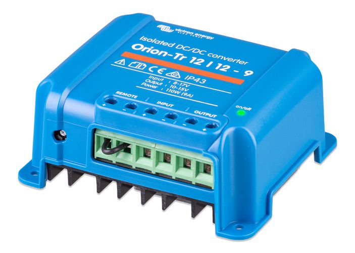 Sprieguma pārveidotājs DC/DC 12V:12V 9A 110W Orion-Tr, izolēts, IP43, Victron energy ORI121210110 8719076016717