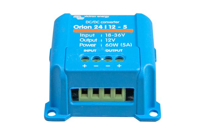 Sprieguma pārveidotājs DC/DC 24V:12V 5A (60W) Orion-Tr, NAV  izolēts, IP43, Victron energy ORI241205200 8719076022848