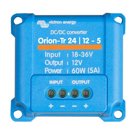 Sprieguma pārveidotājs DC/DC 24V:12V 5A (60W) Orion-Tr, NAV  izolēts, IP43, Victron energy ORI241205200 8719076022848