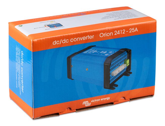 Sprieguma pārveidotājs DC/DC 24V:12V (regulējams 10-15V), 25A Orion, NAV izolēts, IP20, Victron energy ORI241225020 8719076023012