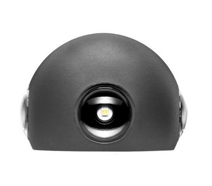 Āra sienas gaismeklis FALENA-3, 9W, 450lm, 4000K, IP54, tumši pelēks, ORO ORO10044 5902533197200