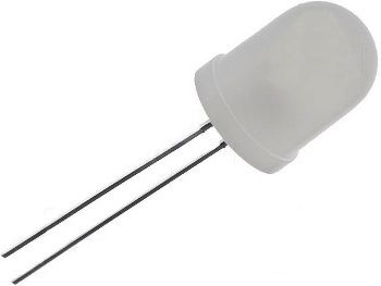 Gaismas diode Ø10mm zila, matēta, 0.75~1.56cd 60° OSUB0262A-KL