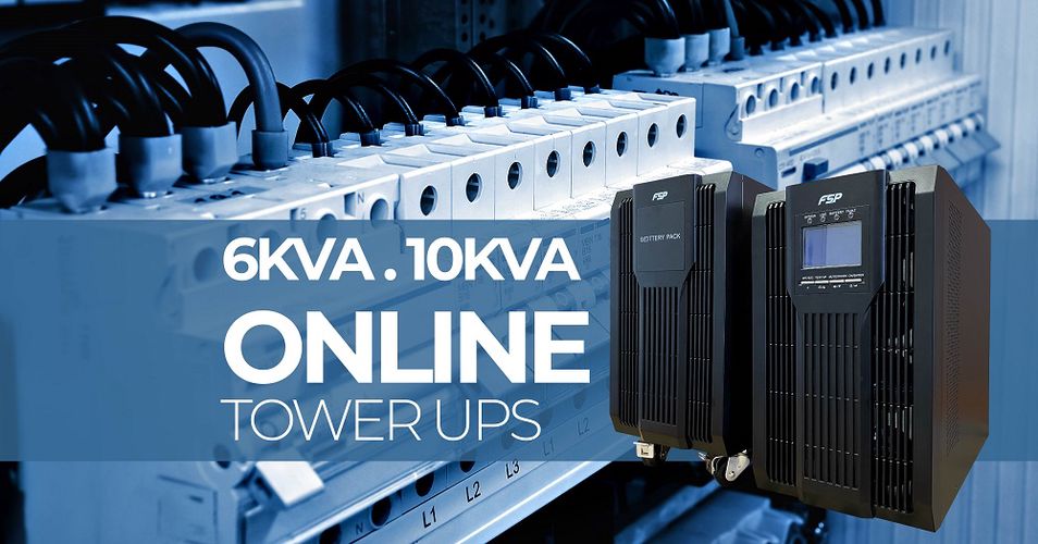 Nepārtrauktās barošanas avots CHAMP 6000VA 5400W, tiešsaistes, tornis, FSP PPF54A0804