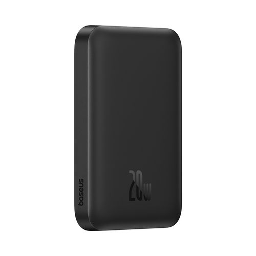 LiPo Powerbank 6000mAh 20W bezvadu uzlāde 15W USB-C Magsafe saderīgs Mini Air melns BASEUS P10059002113-00 6932172641436