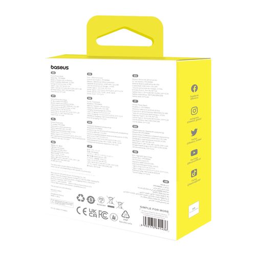 LiPo Powerbank 6000mAh 20W bezvadu uzlāde 15W USB-C Magsafe saderīgs Mini Air melns BASEUS P10059002113-00 6932172641436