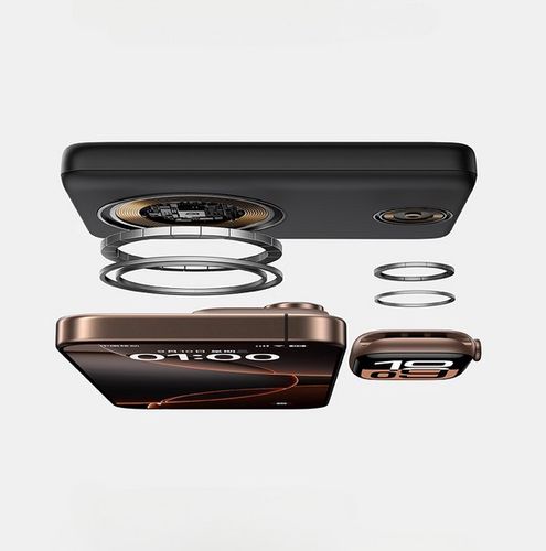 LiPo PowerBank 10000mAh 27W bezvadu QI + iWatch, ar magnētu Magsafe melns EnerFill FR11 BASEUS P1008210G123-00 6932172692667