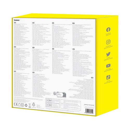 Galda stacionārais ātrais lādētājs Digital GaN Intelligent 240 W USB + 3xUSB-C + DC 5,5 mm PD3.1 ar USB-C 1 m kabeli, melns. P10163901113-00 6932172646110