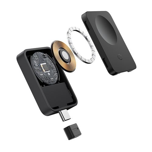 Bezvadu magnētiskais lādētājs MagPro USB-C 2,5 W Apple Watch, melns P10264106123-00 6932172679491