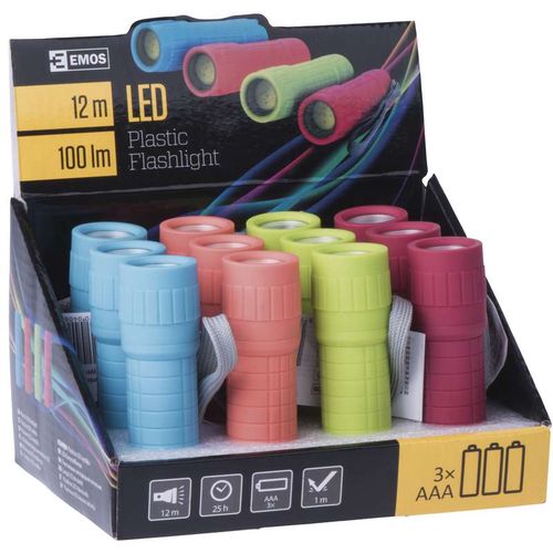 Lukturītis LED, COB 1W, 100lm, 3xAAA P4706 8592920040621; 8592920040638