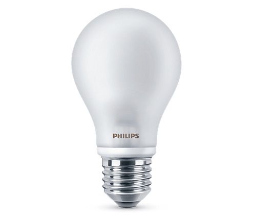 LED spudze E27 230V 6W A60 470lm silti balta, stikla, PHILIPS PHIL/419656 8718696419656