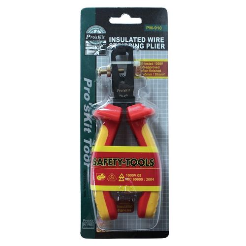 Knaibles izolētu stiepļu noņemšanai (160 mm) kabeļiem līdz 10 mm² laidams PM-910 Pro'sKit PM-910 4710810391644