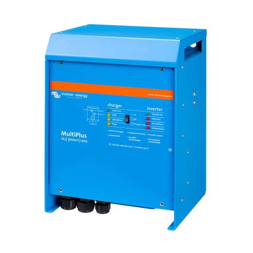 Inventeris - Sprieguma pārveidotājs MultiPlus 12Vdc/230Vac 2400W ar sinusoidālu izejas spriegumu, VE.Bus, Victron Energy PMP122300001 8719076045151