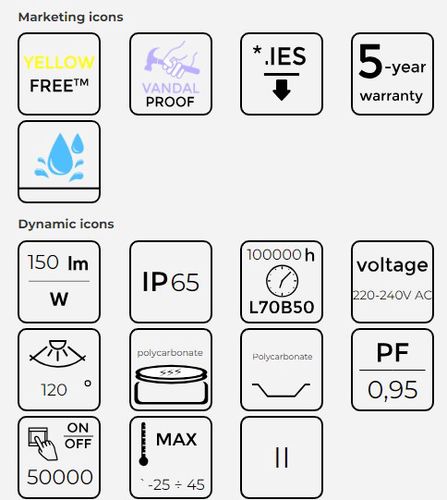 TRI-PROOF gaismeklis, 230Vac, 40W, 150lm/W, 118cm, IP65, IK08, 5000K, LINKER, LED līnija PRIME 201279 5905378201279