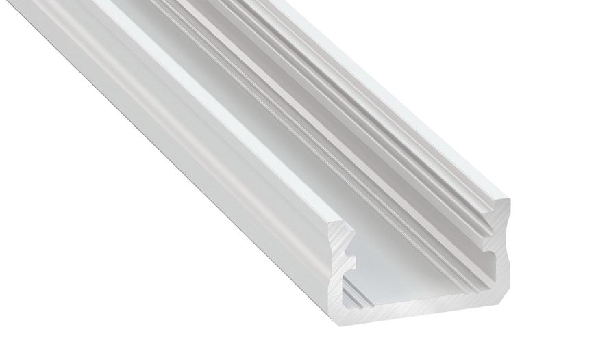 Profilis aliuminis anoduotas baltas LED juostoms paviršinis, A, 2.02m LUMINES PROF-A-2Mw