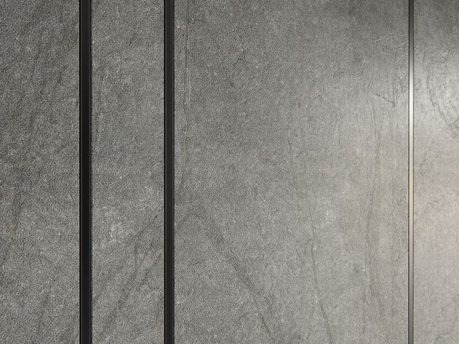 PMMA melns pārsegs profiliem LUMINES A B C D Y MONO, V2, 1m PROF-BASICv2-BLACK1