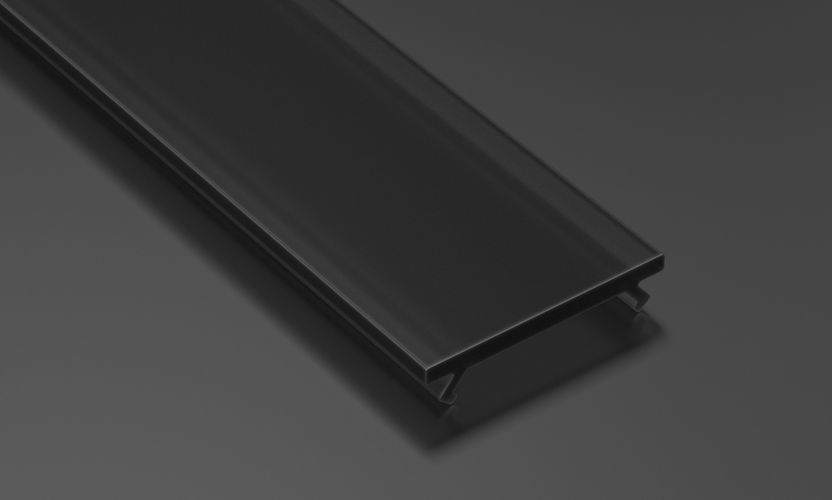 PMMA melns pārsegs profiliem LUMINES A B C D Y MONO, V2, 2,02m PROF-BASICv2-BLACK2