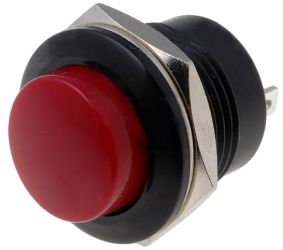 Podziņa SPST OFF-(ON) sarkana PS507A-BR