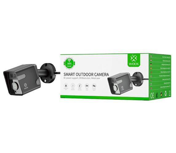 Āra viedā mājas kamera, 2K UHD, 3MP, 104°, IP65, metāla korpuss, TUYA, WOOX R3568 8435606735971