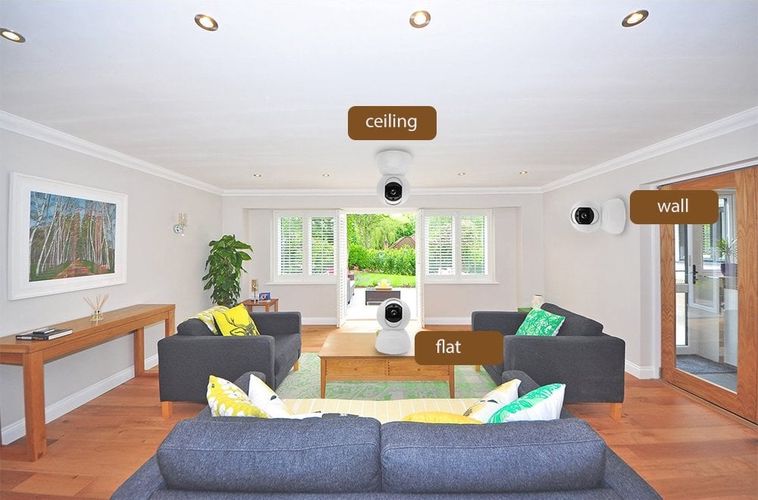 Iekštelpu Full HD viedā PTZ 360° kamera, 1080P, 5V DC, divvirzienu audio, balta, WOOX R4040 6901234567892; 8435350741617; 8435606833516