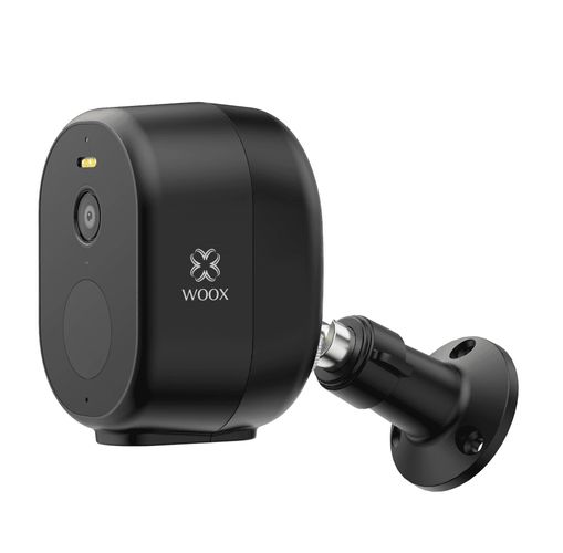 Āra viedā videokamera ar saules lādētāju, 4MP 2K, 5200mAh, divvirzienu audio, melna, TUYA, WOOX R4253 8435606830676