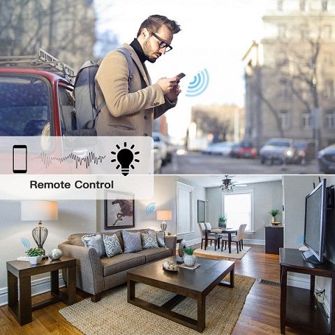 Integrēts Viedais DIY slēdzis, 230VAC, 10A, 2200W, Wi-Fi TUYA, WOOX R4967 8435350740726