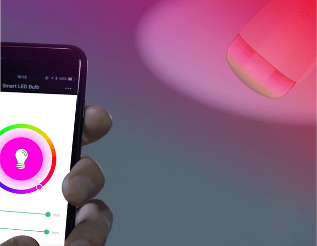 LED spuldze E27, 230V, 6W, 500lm, 2700K - 6500K, CCT, RGB, viedais Wi-Fi, vadāma ar lietotni, TUYA, WOOX R5085-DIAMOND 8435350741785