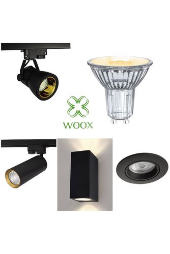 LED spuldze GU10, 230V, 4,9W, 345lm, 2700K - 6500K, CCT, MR16,Wi-Fi, vadāms ar lietotni, TUYA / Smart Life, WOOX R5143 8435606714990