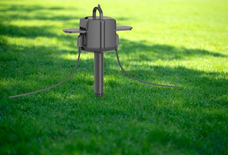 Viedā divvirzienu āra ligzda Wi-Fi, 3680W, melna, WOOX R6079 8435606710138