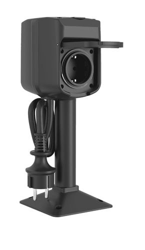 Viedā divvirzienu āra ligzda Wi-Fi, 3680W, melna, WOOX R6079 8435606710138